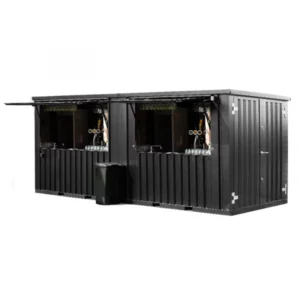 Contenedor de barra extraíble 6 × 2 metros XL Black Ral 9005-Nuevo