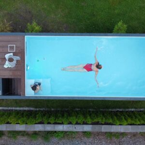 Contenedor de piscina de 6.2 mx 2.5 m natación de jet, deporte y spa-Nuevo