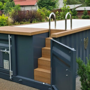 Recipiente de piscina de 6.2 mx 2.5 m con bomba de calor, paquete premium-Nuevo