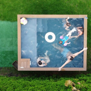 Contenedor de spa de piscina 3.0mx 2.5m con jacuzzi, paquete de confort-Nuevo