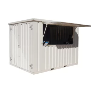 Contenedor de barra extraíble XL 3 × 2 metros White RAL 9016-Nuevo