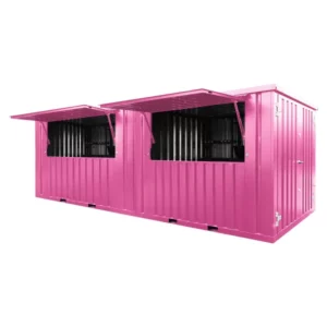 Contenedor de barra extraíble 6 × 2 metros xl rosa ral 3015-Nuevo