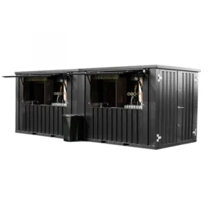 Recipiente de barra extraíble 8 × 2 metros Black RAL 9005-Nuevo