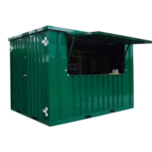 Contenedor de barra extraíble XL 3 × 2 m verde RAL 6016-Nuevo